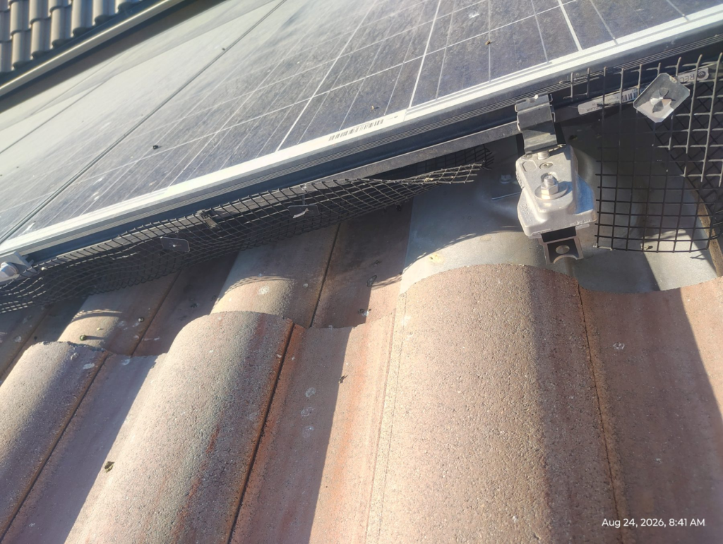 Before Solar Panel Cleaning in Van Nuys, CA
